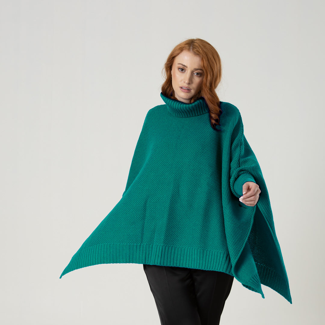 Ruana Sofia Verde Esmeralda