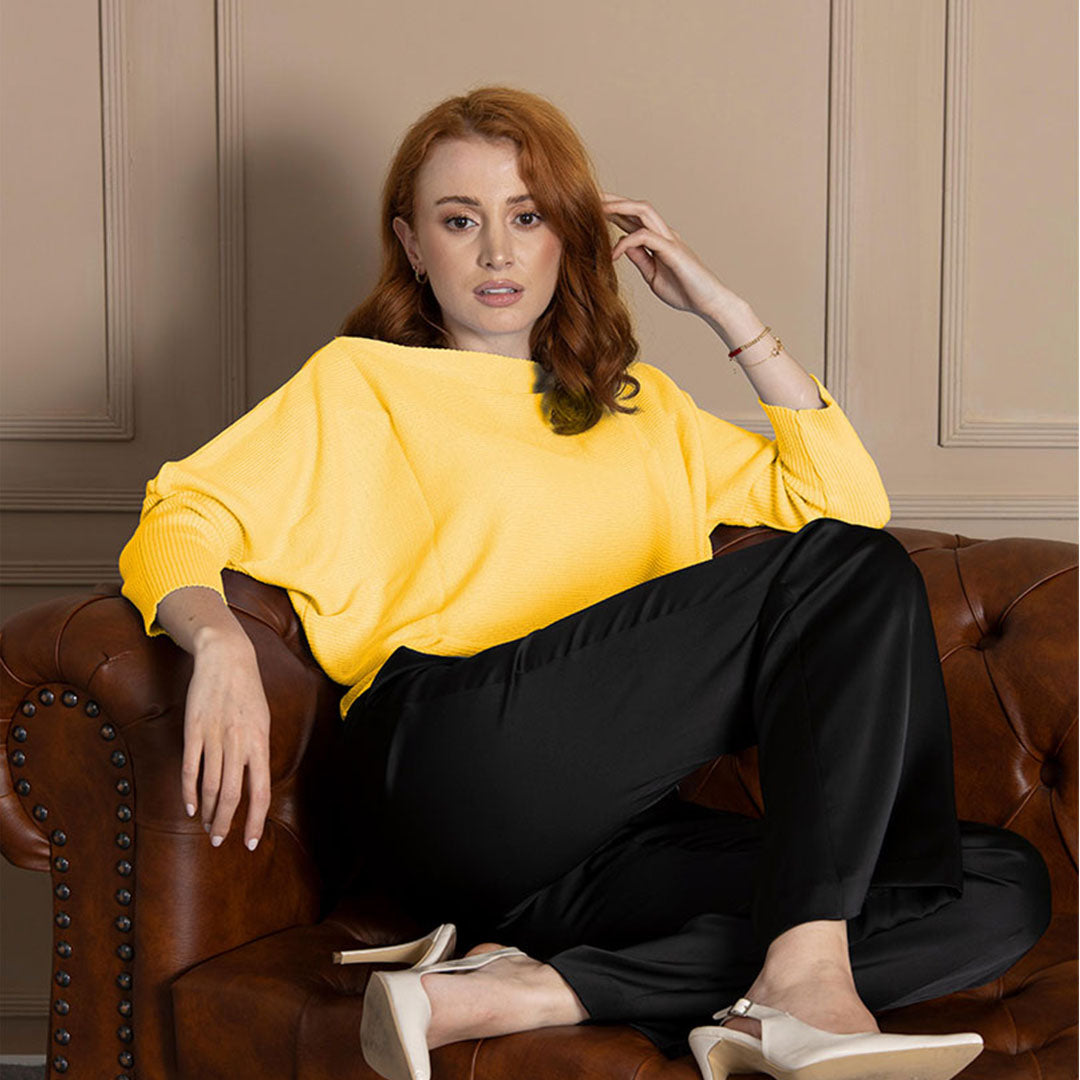 Blusa Celeste Color Amarillo