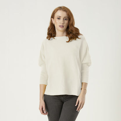 Blusa Celeste Color Marfil