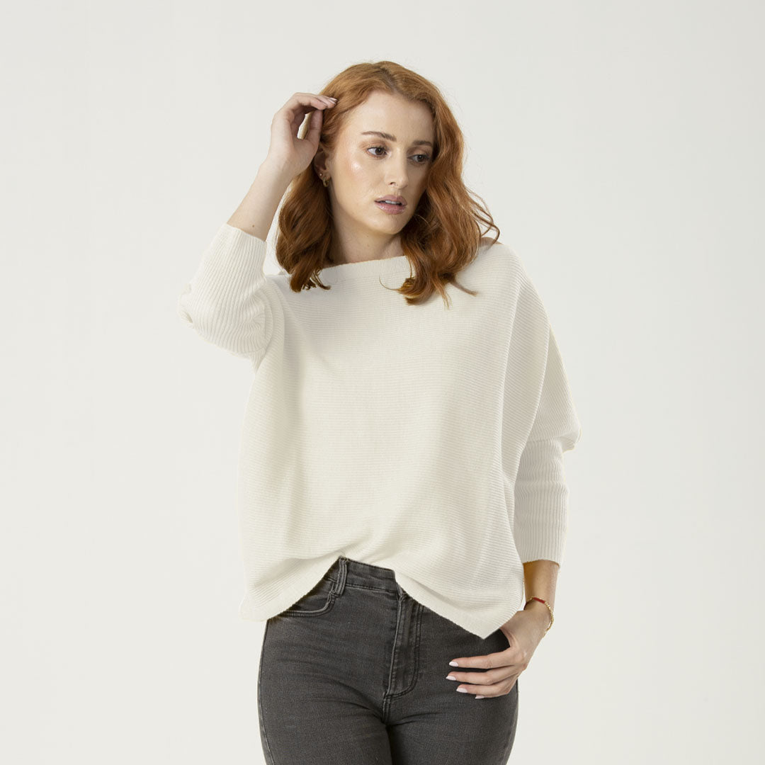 Blusa Celeste Color Marfil