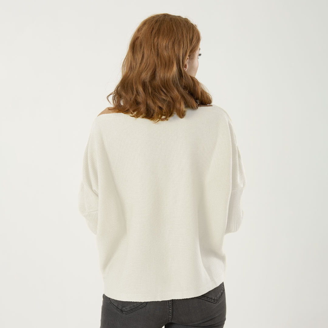 Blusa Celeste Color Marfil