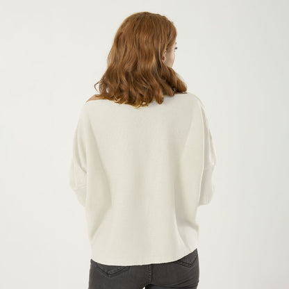 Blusa Celeste Color Marfil