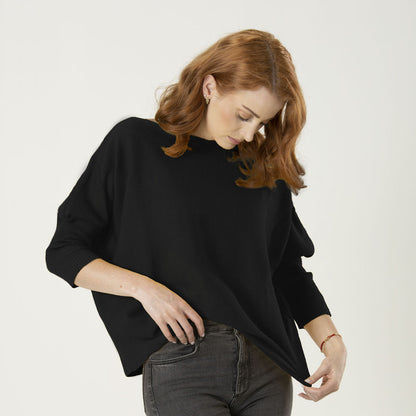 Blusa Celeste Color Negro
