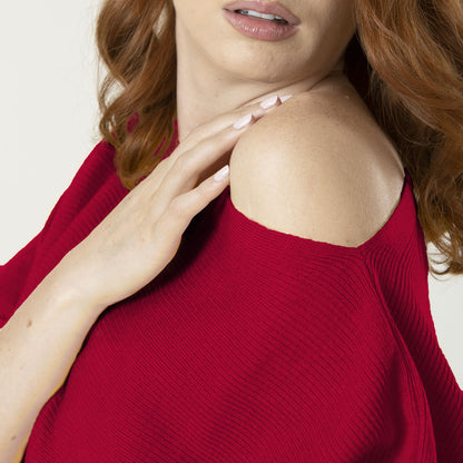 Blusa Celeste Color Rojo