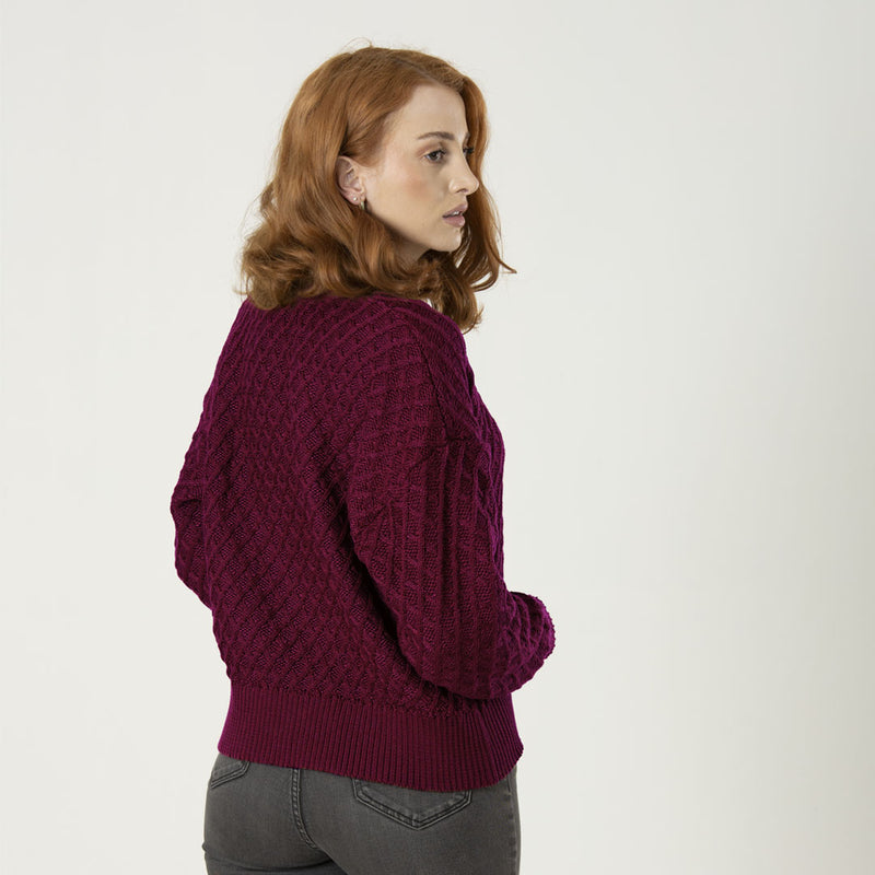 Cardigan Gaia Vinotinto