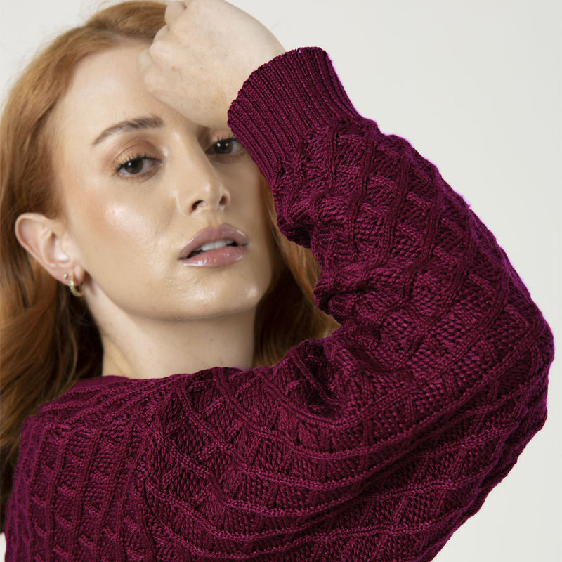 Cardigan Gaia Vinotinto