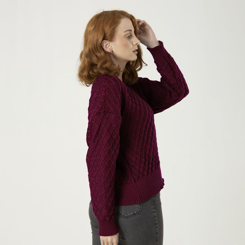 Cardigan Gaia Vinotinto