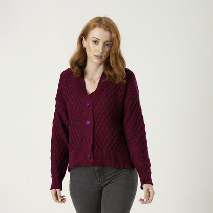 Cardigan Gaia Vinotinto