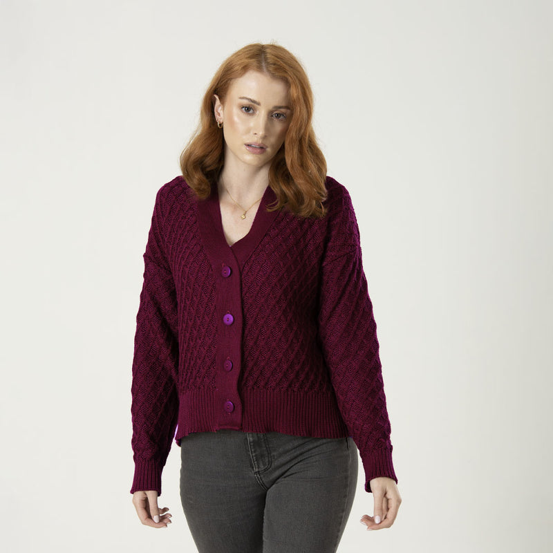 Cardigan Gaia Vinotinto