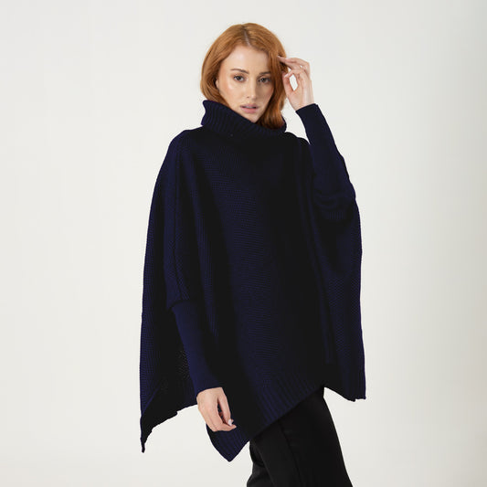 Ruana Sofia Azul Oscuro