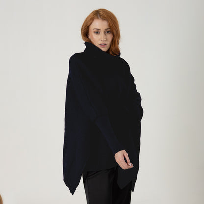 Ruana Sofia Azul Oscuro