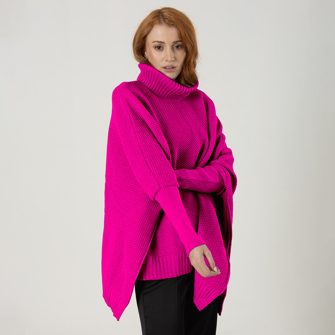 Ruana Sofia Fucsia