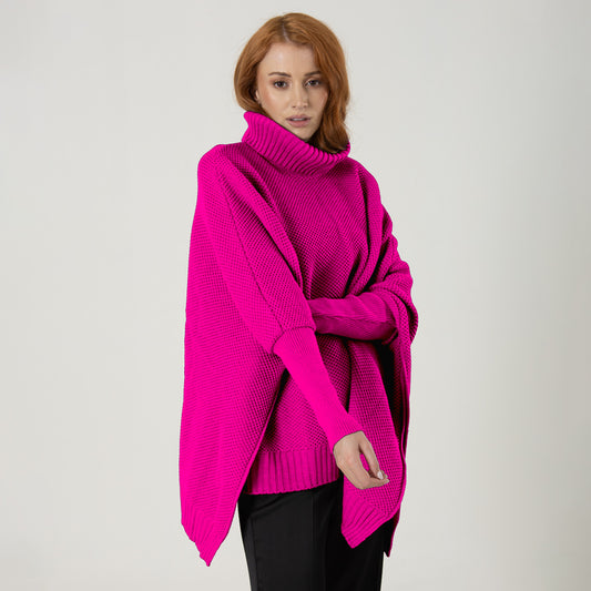 Ruana Sofia Fucsia