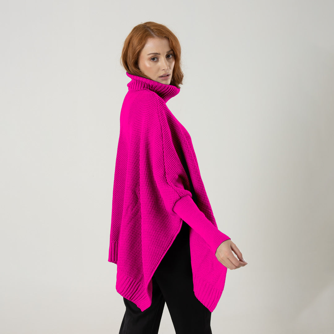 Ruana Sofia Fucsia
