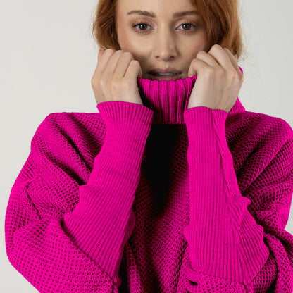 Ruana Sofia Fucsia