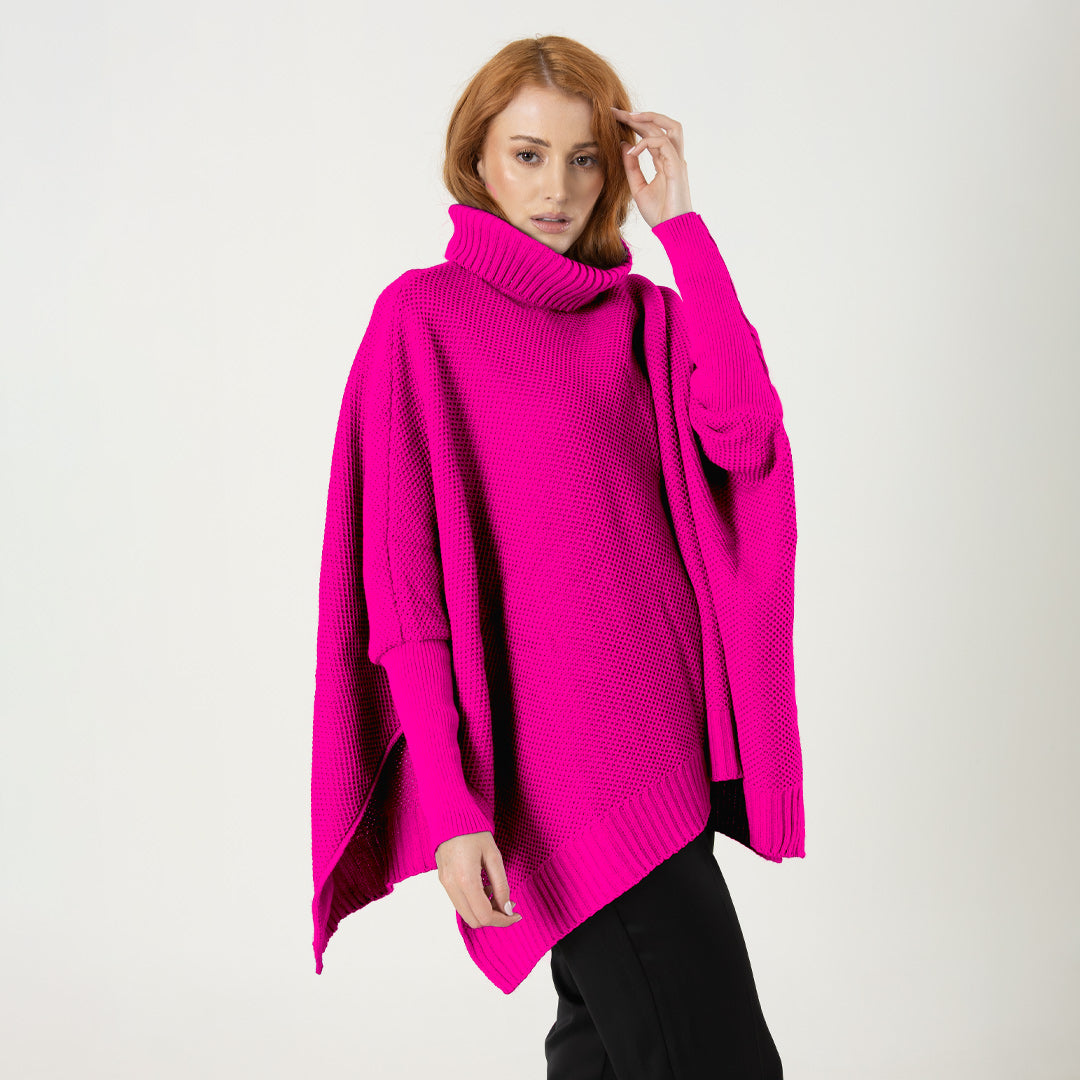 Ruana Sofia Fucsia