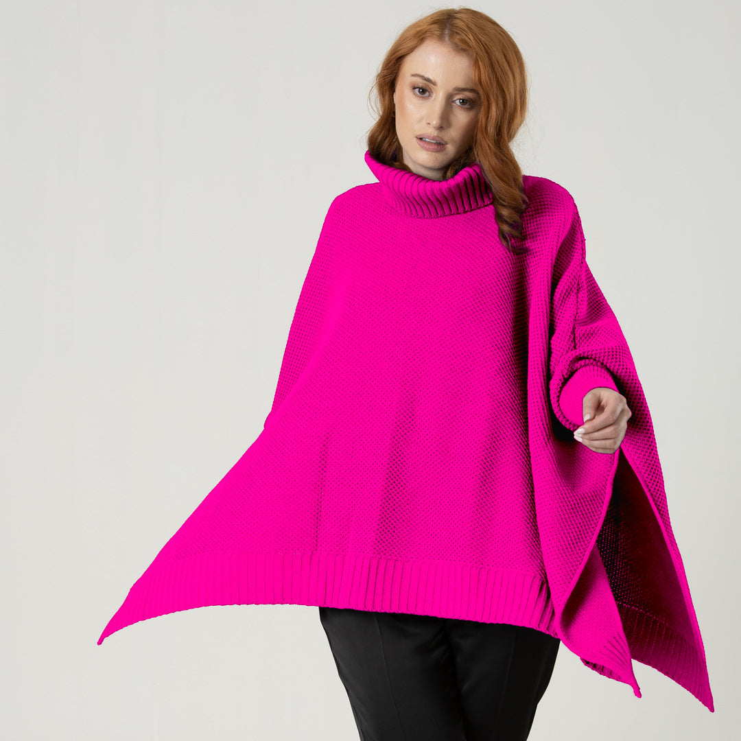 Ruana Sofia Fucsia