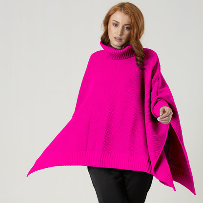 Ruana Sofia Fucsia