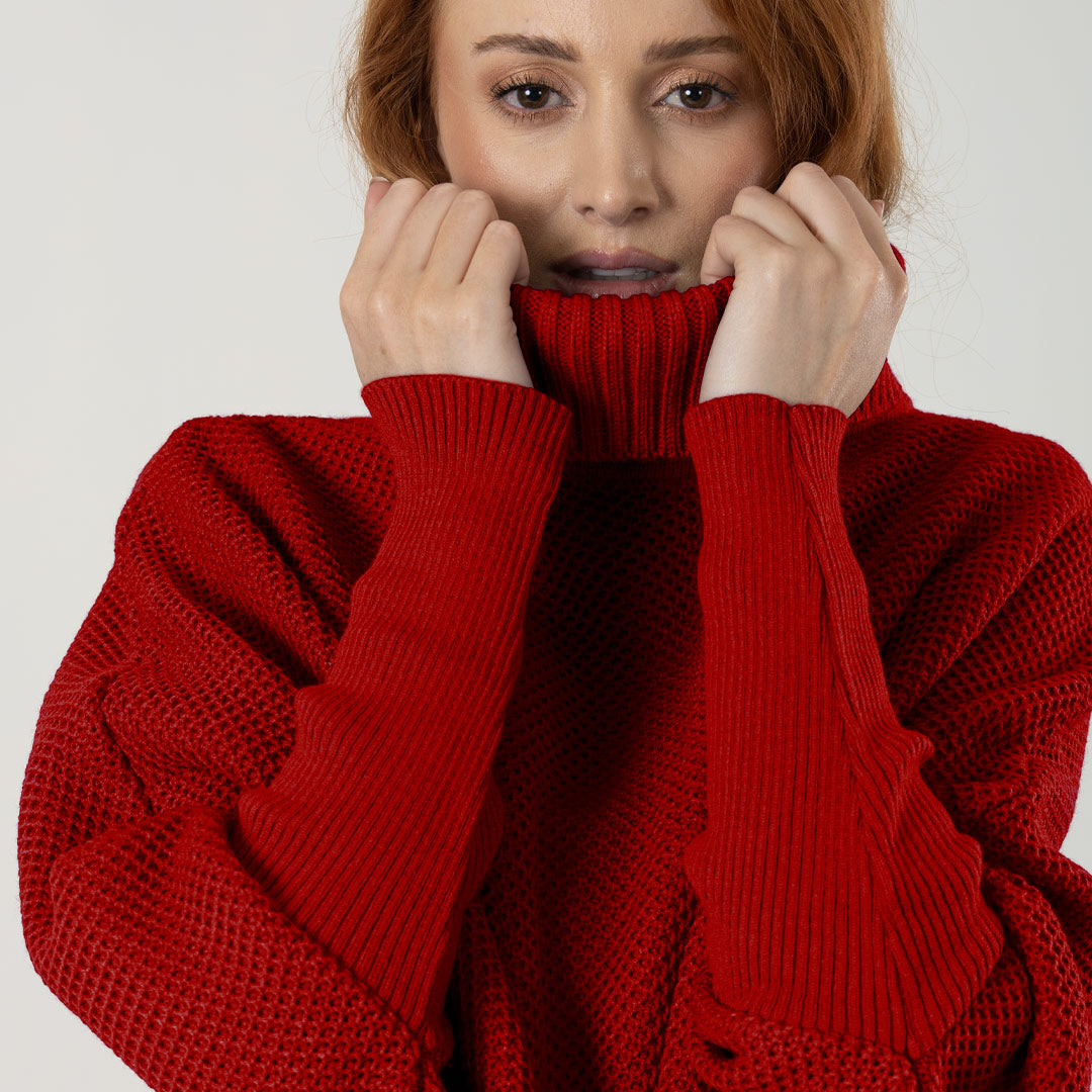 Ruana Sofia Rojo