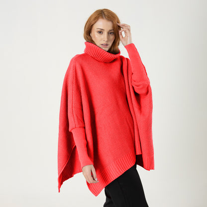 Ruana Sofia Salmon Neon