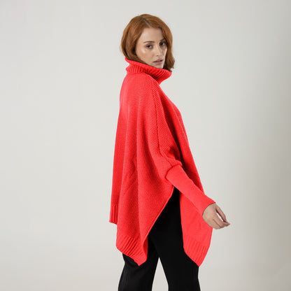 Ruana Sofia Salmon Neon