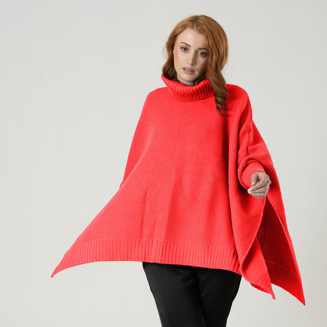 Ruana Sofia Salmon Neon