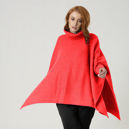 Ruana Sofia Salmon Neon