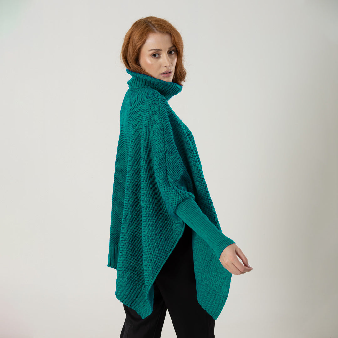 Ruana Sofia Verde Esmeralda